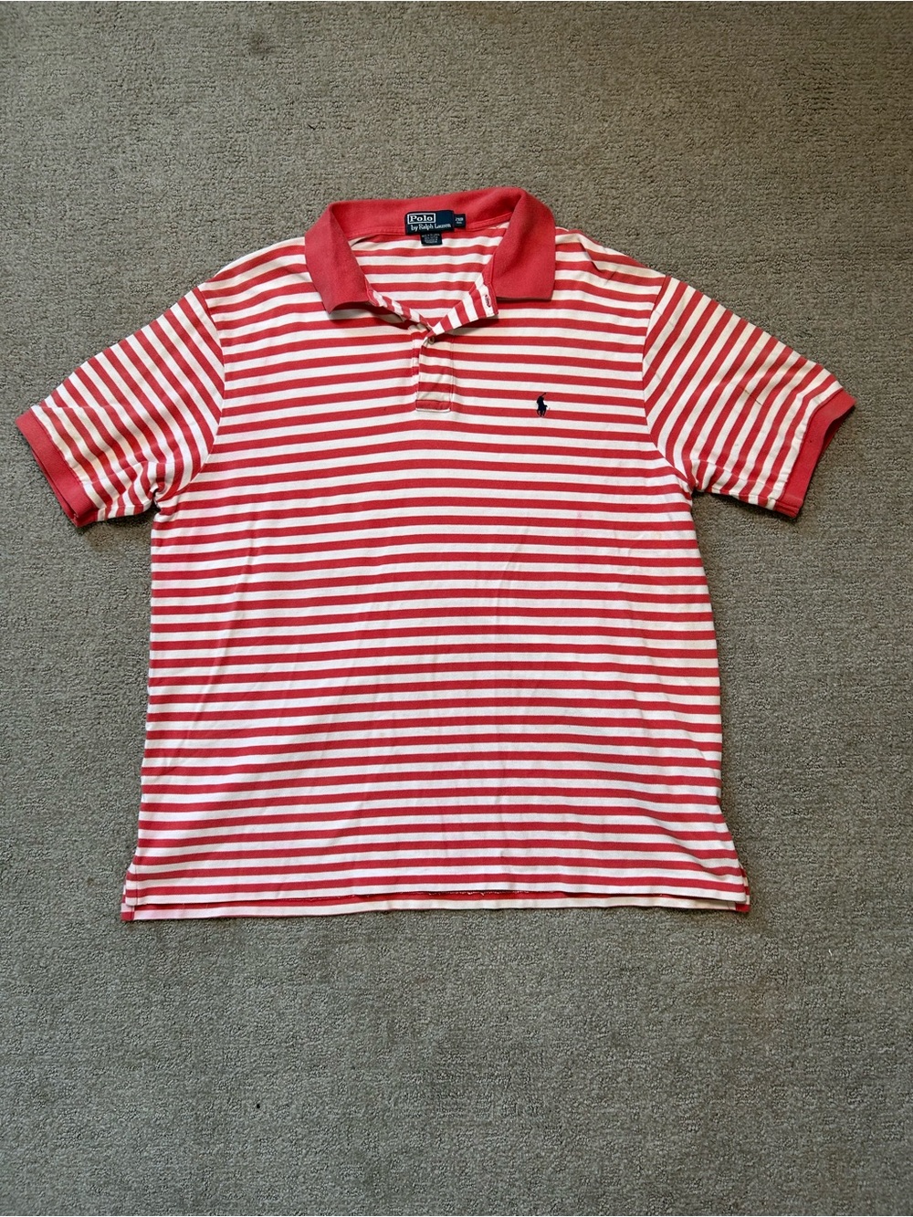 Vintage Polo Ralph Lauren Shirt Mens 2XB Big Short Sleeve Blue Pony Wheres Waldo